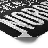 Chalk Style PARTY NIE GETÖTET NIEMAND-Zeichen Poster (Ecke)