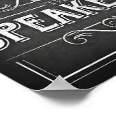 Chalk Style Party Print / SPEAKEASY Sign Poster (Ecke)