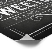 Chalk Style Party Print SWEETEASY Leckerei Signier Poster (Ecke)