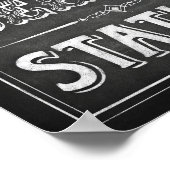 Chalk Style SELFIE STATION signieren Poster (Ecke)