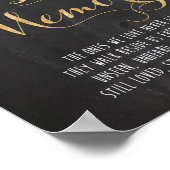 Chalk und Glitzer im liebenden Gedächtnis Poster (Ecke)