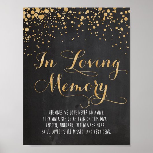 Chalk und Glitzer im liebenden Gedächtnis Poster (Vorne)