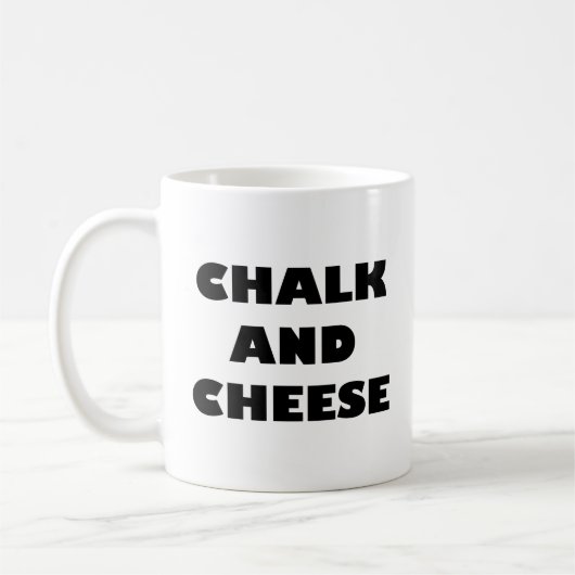 Chalk und Käse Kaffeetasse (Links)