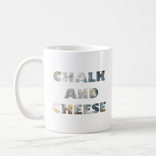 Chalk und Käse Kaffeetasse (Links)