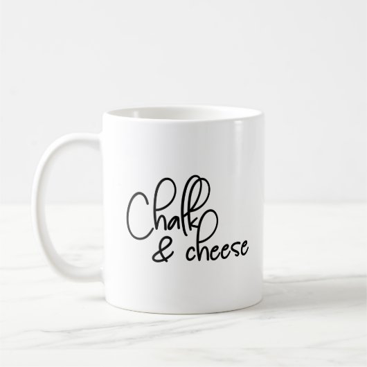 Chalk und Käse Kaffeetasse (Links)