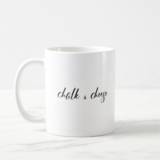 Chalk und Käse Kaffeetasse (Links)