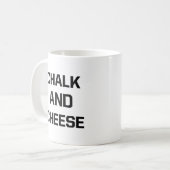 Chalk und Käse Kaffeetasse (Vorderseite Links)