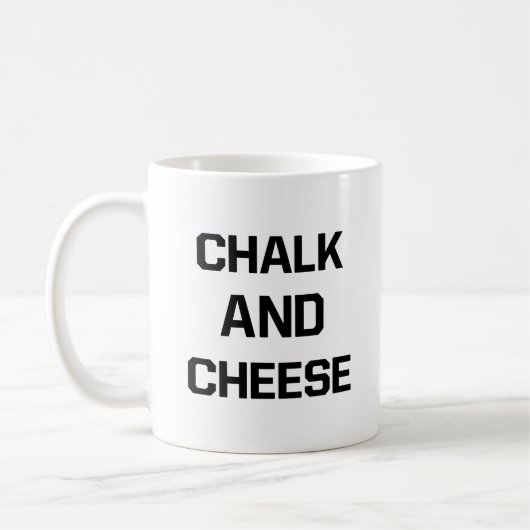 Chalk und Käse Kaffeetasse (Links)