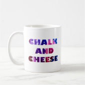 Chalk und Käse Kaffeetasse (Links)