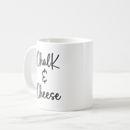 Chalk und Käse Kaffeetasse (Vorderseite Links)