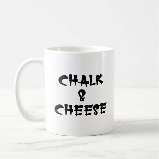 Chalk und Käse Kaffeetasse (Links)