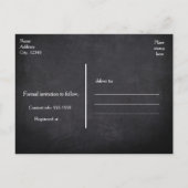 Chalk Vintag Elegant Hochzeitstag Rett Postkarte (Rückseite)