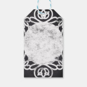 Chalk Vintag Frame Elegante Weihnachtsgeschenk Tag Geschenkanhänger (Rückseite)