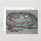 Chalk Walk 2012~postcard Postkarte (Vorne/Hinten)
