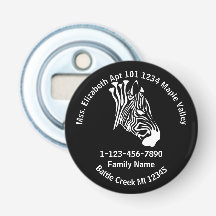 Chalk White Lost Zebra Family Zuhause-Adresse