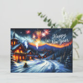 Chalk Zeichnend Karte für das neue inspirierende J (Stehend Vorderseite)