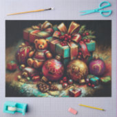 Chalk Zeichnend Weihnachtsbären Geschenk Candy Orn Seidenpapier (Basteln)