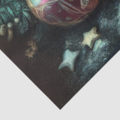 Chalk Zeichnend Weihnachtsbaum Candle Angel Seidenpapier