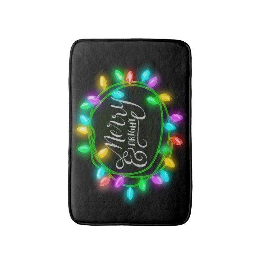 Chalk Zeichnete fröhlich und hell mit Licht Badematte (Vorderseite Vertikal)