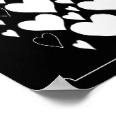 Chalkboard 40. Geburtstag Gästebuchplakat Poster (Ecke)