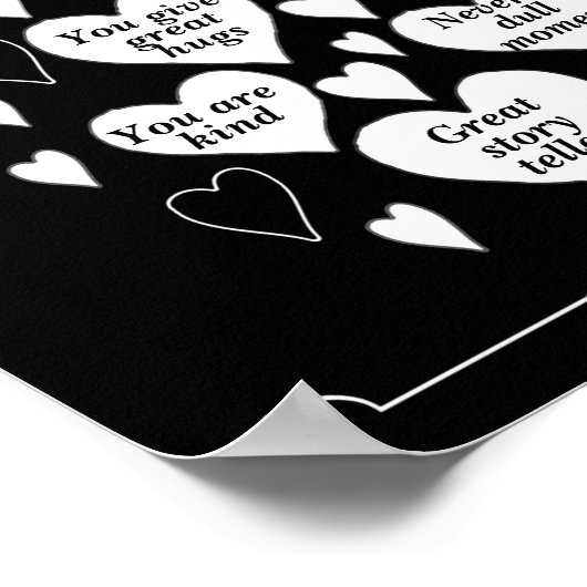 Chalkboard 40. Geburtstagsgeschenk Poster (Ecke)