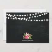 Chalkboard 40. Hochzeitstag Einladung (Rückseite)