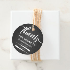 Chalkboard-Abschluss Danke für das Kommen Geschenkanhänger