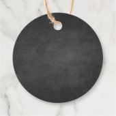 Chalkboard-Abschluss Danke für das Kommen Geschenkanhänger (Rückseite)