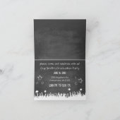Chalkboard-Abschluss Einladung zu Ihrem Foto (Innenseite)