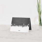 Chalkboard-Abschluss Einladung zu Ihrem Foto (Rückseite)