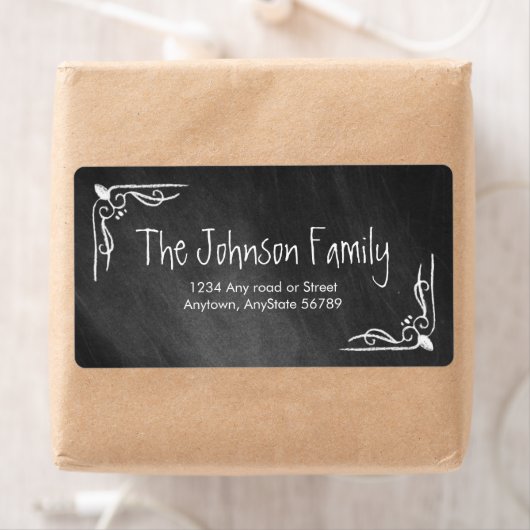 Chalkboard Address Label (Insitu)