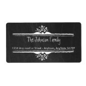 Chalkboard Address Label (Vorne)