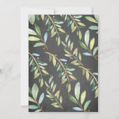 Chalkboard Adorable Koala Bear Baby Dusche Einladung (Rückseite)