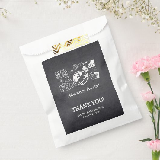 Chalkboard Adventure erwartet Baby Shower Geschenktütchen (Versiegelt)
