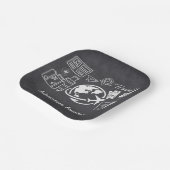 Chalkboard Adventure erwartet Baby Shower Pappteller (Gewinkelt)