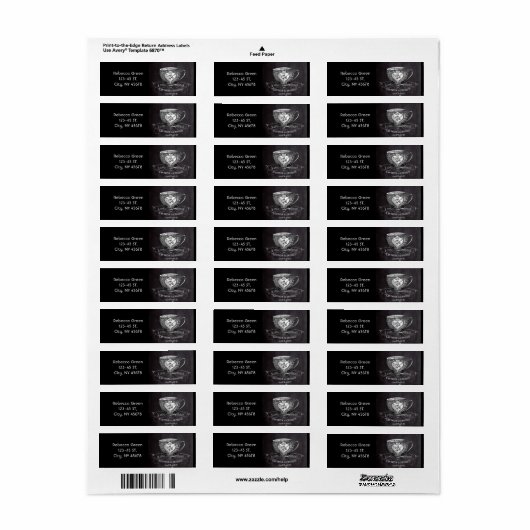 Chalkboard Alice im Wunderland Tee-Party-Tee-Tee (Vorne)