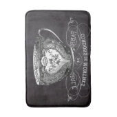 Chalkboard Alice im Wunderland Tee-Party-Tee-Tee Badematte (Vorderseite Vertikal)