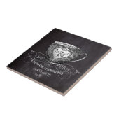 Chalkboard Alice im Wunderland Tee-Party-Tee-Tee Fliese (Seite)