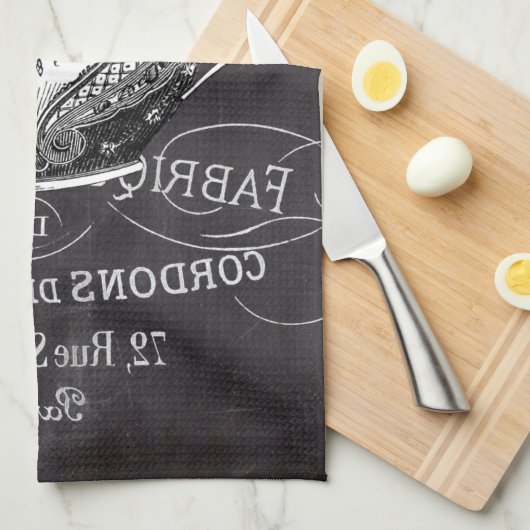 Chalkboard Alice im Wunderland Tee-Party-Tee-Tee Geschirrtuch (Viertel Falte)