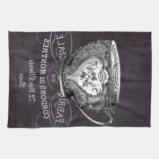 Chalkboard Alice im Wunderland Tee-Party-Tee-Tee Geschirrtuch (Horizontal)