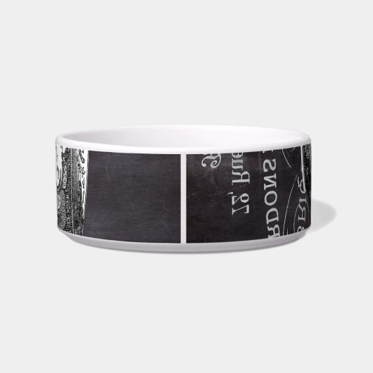 Chalkboard Alice im Wunderland Tee-Party-Tee-Tee Napf (Rückseite)