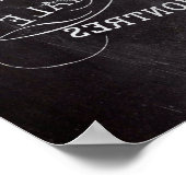 Chalkboard Alice im Wunderland Tee-Party-Tee-Tee Poster (Ecke)