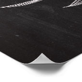 Chalkboard Art - Joy Wreath Poster (Ecke)