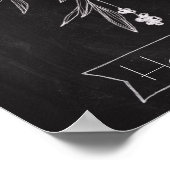 Chalkboard Art - Mistletoe Poster (Ecke)