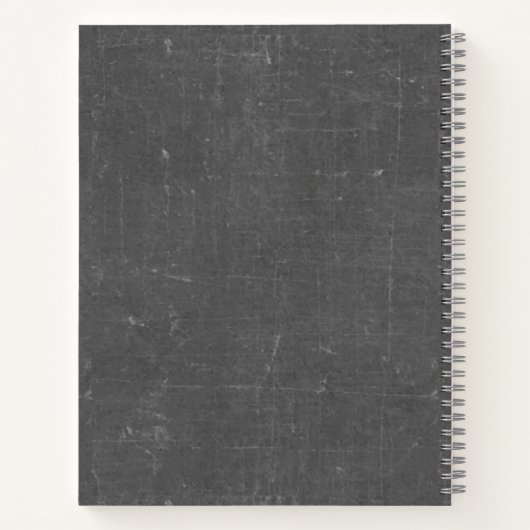 Chalkboard Art Nouveau Rezept Notebook Notizblock (Rückseite)