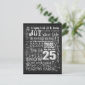 Chalkboard Art Postkarte (Stehend Vorderseite)