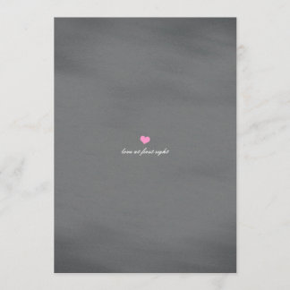 Chalkboard Art Style Pink Baby Ankündigung