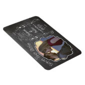 Chalkboard Art Wedding Save the Date Magnet (Rechte Seite)