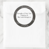 Chalkboard-Aufkleber Runder Aufkleber (Tasche)