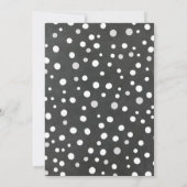 Chalkboard Baby Es ist kalt draußen Einladung (Rückseite)